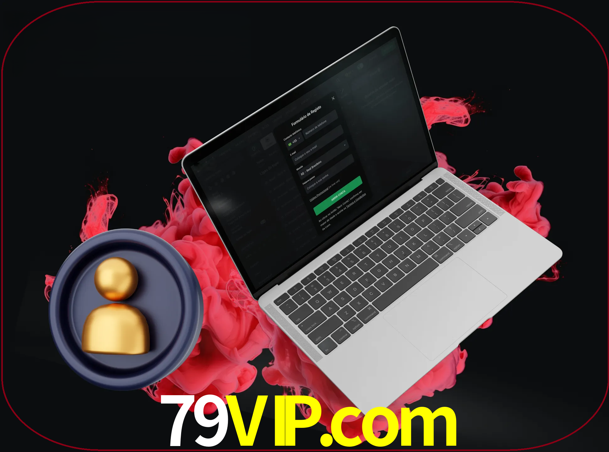 No cabeçalho do site 79vip, clique no botão que o levará a um formulário especial onde terá de introduzir as suas informações actuais.